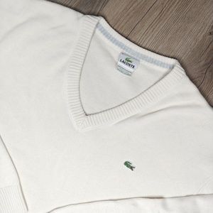 Lacoste Mens V-Neck Sweater